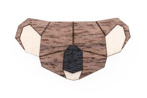 Dřevěná brož Koala Brooch