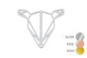 Kovová brož Doe Steel Brooch