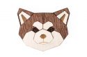 Dřevěná brož Akita Inu Brooch