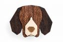 Dřevěná brož Beagle Brooch