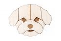 Dřevěná brož Bichon Frise Brooch