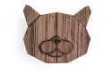 Dřevěná brož British Cat Brooch