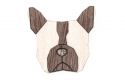 Dřevěná brož French Bulldog Brooch