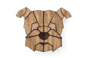 Dřevěná brož Heřman Brooch
