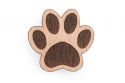 Dřevěná brož Paw Brooch