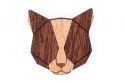 Dřevěná brož Red Cat Brooch