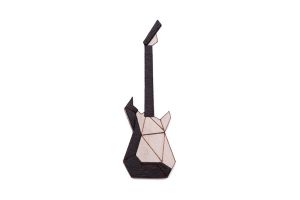 Dřevěná brož Electric Guitar Brooch