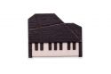 Dřevěná brož Piano Brooch