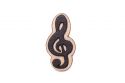 Dřevěná brož Treble Clef Brooch