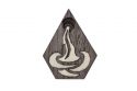 Dřevěná brož Aquarius Brooch