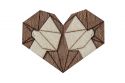 Dřevěná brož Gemini Brooch