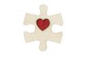 Dřevěná brož Puzzle 2 Brooch