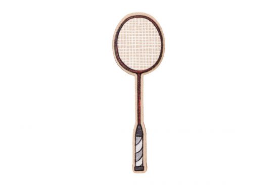 Dřevěná brož Badmintonová pálka