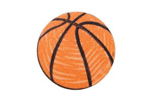 Dřevěná brož Basketbalový míč