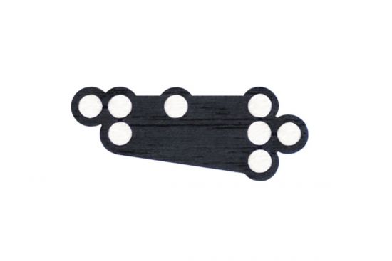 Dřevěná brož Dar Brooch