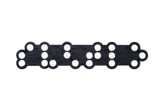 Dřevěná brož Světlo Brooch