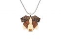 Dřevěný přívěsek Australian Shepherd Pendant