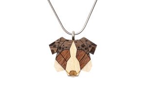 Dřevěný přívěsek Australian Shepherd Pendant