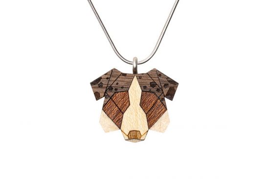 Dřevěný přívěsek Australian Shepherd Pendant