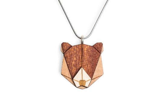 Dřevěný přívěsek Bear Pendant
