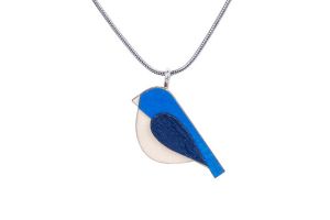 Dřevěný přívěsek Blue Bird Pendant