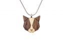 Dřevěný přívěsek Grey Cat Pendant