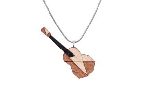 Dřevěný přívěsek Guitar Pendant