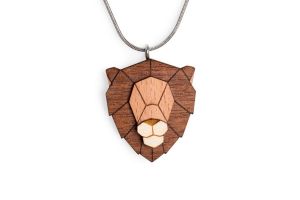 Dřevěný přívěsek Lion Pendant
