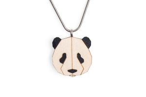Dřevěný přívěsek Panda Pendant