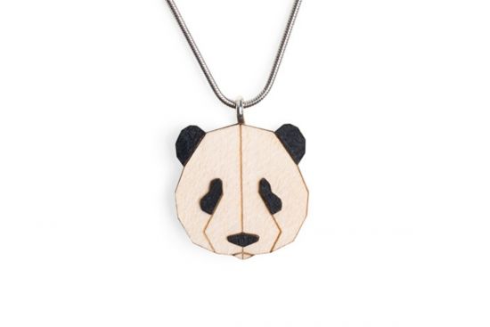 Dřevěný přívěsek Panda Pendant