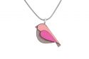Dřevěný přívěsek Pink Bird Pendant