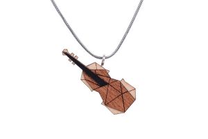 Dřevěný přívěsek Violin Pendant