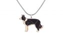 Dřevěný přívěsek Walking Collie Pendant