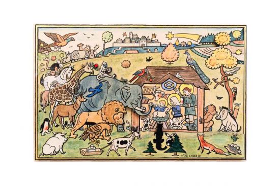 Dřevěný betlém Zvířátka – Josef Lada © Dřevěný betlém Zvířátka – Josef Lada ©