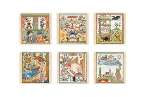 Dřevěný podtácek Veselé podtácky 6 ks – Josef Lada © Dřevěný podtácek Veselé podtácky 6 ks – Josef Lada ©