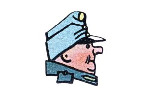 Dřevěná brož Dobrý voják Švejk – Jaroslav Hašek ©