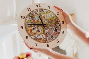 Dřevěné hodiny Čtyři roční období – Josef Lada © Dřevěné hodiny Čtyři roční období – Josef Lada ©