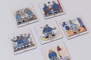 Dřevěný podtácek Dobrý voják Švejk 6 ks – Josef Lada © Dřevěný podtácek Dobrý voják Švejk 6 ks – Josef Lada ©