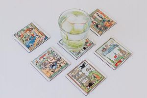 Dřevěný podtácek Veselé podtácky 6 ks – Josef Lada © Dřevěný podtácek Veselé podtácky 6 ks – Josef Lada ©