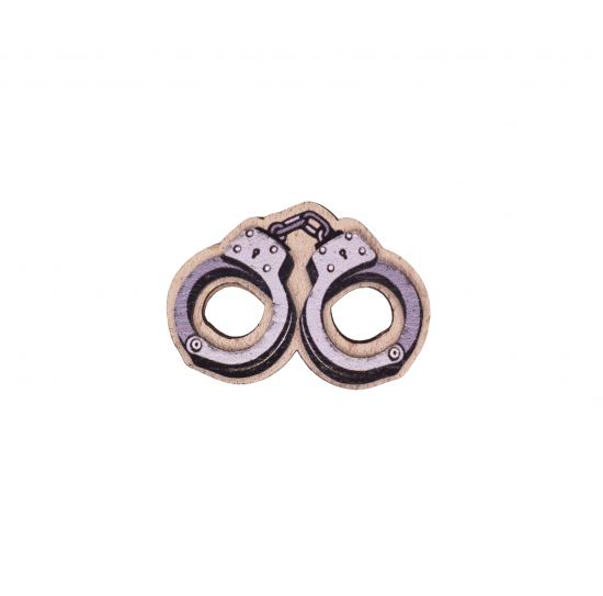 Dřevěná brož Pouta