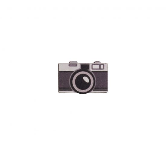 Dřevěná brož Fotoaparát Dřevěná brož Fotoaparát