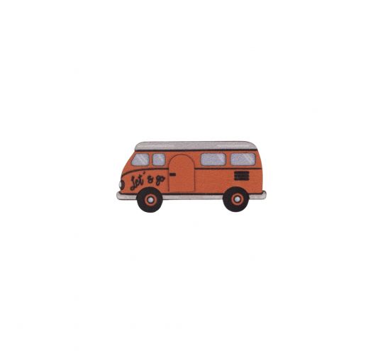 Dřevěná brož Minivan